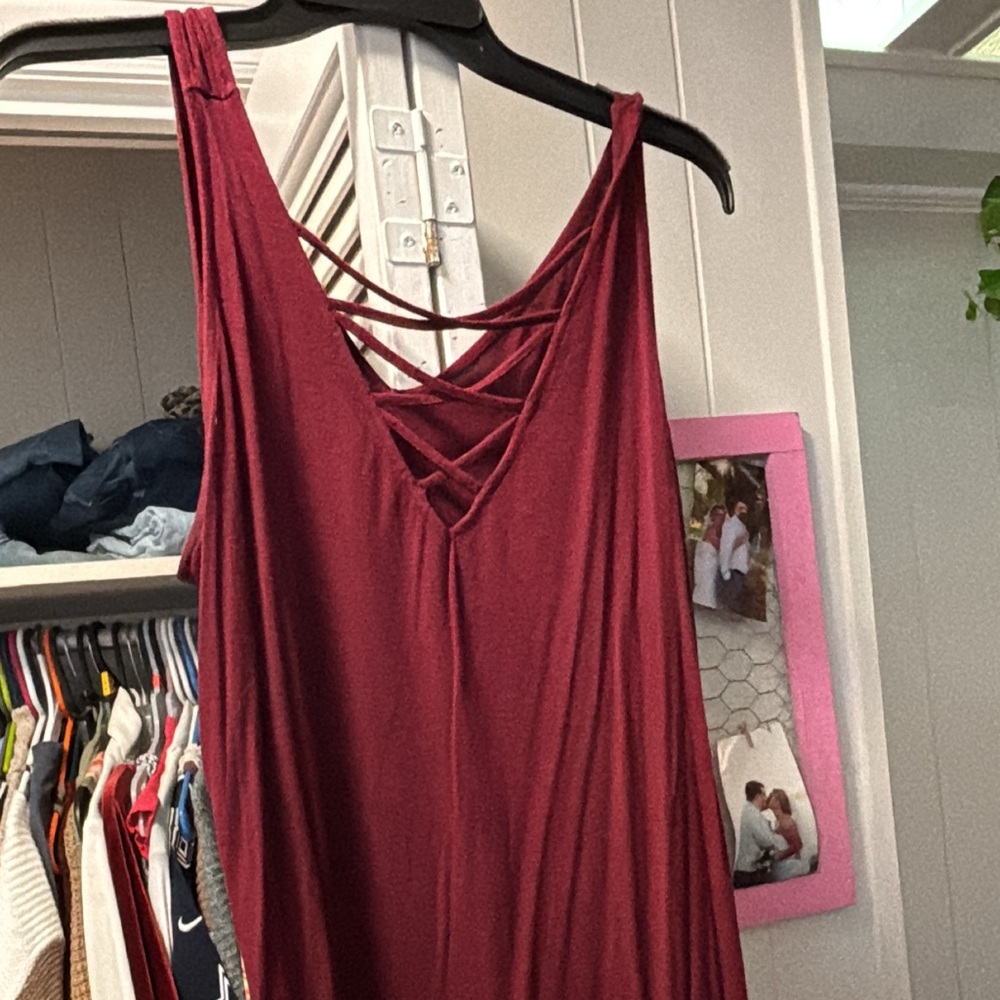 Maurice's Burgundy Dress XL